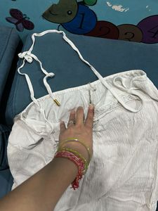 White Embroidered Tank tunic