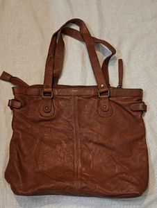 Brown Leather Tote Bag