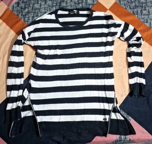 Women's Striped Sweater Top