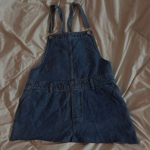 Denim Overalls/dungaree skirt old money coded