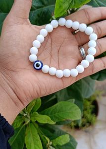 White Evileye Bracelet