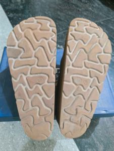 Comfortable Tan Slides