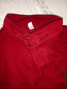 Maroon Kurta with Bag
