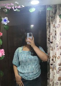 Boho Floral Print Top