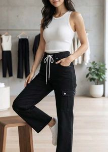 Black Joggers with Drawstring