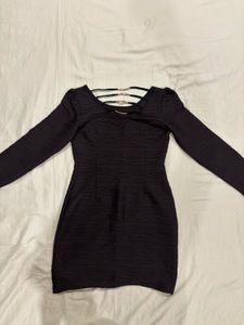 elegant black bodycon dress