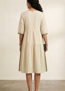 Elegant Floral Print Tiered Kurta