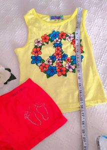 Combo Of Beautiful Top With Shorts