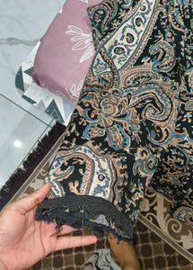 🔥🖤Paisley Print Kurta Top