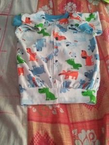 Cute Dog Print Baby Romper