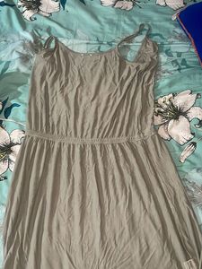 Comfortable Grey Wrap Dress