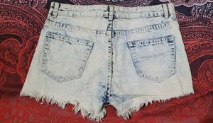Light Blue Denim Shorts