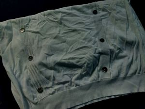 Light Blue Button Detail Top