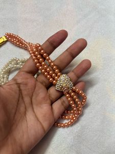 sale/Pearl Necklace and Earrings Set