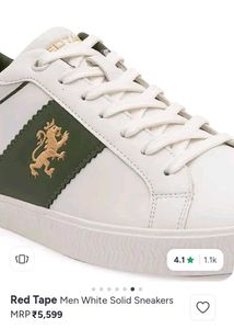 💯 🔥ORIGINAL REDTAPE WHITE OLIVE GREEN SNEAKERS