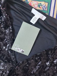 Sparkly Black Sequin Bodysuit