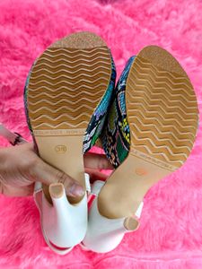 Reptilian Textured Heels
