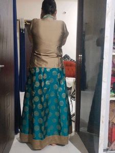 Beautiful Green Ethnic Traditional Dress Set