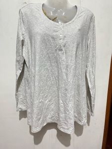 Comfortable Grey Long Sleeve Top