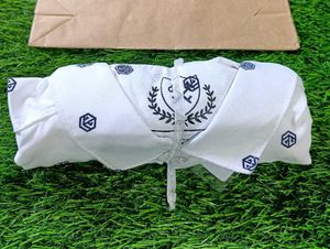 Seven 11 White Geometric Shirt