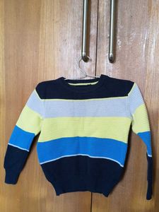 Striped Knit Sweater for Men