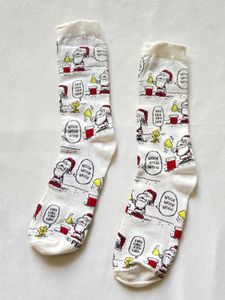 Peanuts Christmas Santa Snoopy Socks