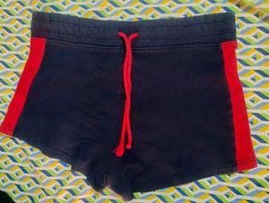 H&M Divided Navy & Red Athletic Shorts