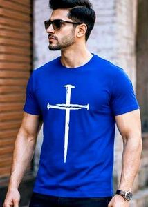 Men's Blue Graphic T-Shirt