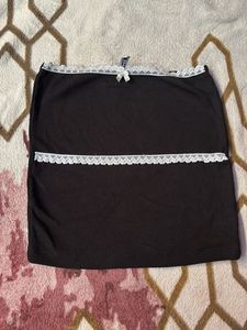 Black cute bow Tube top