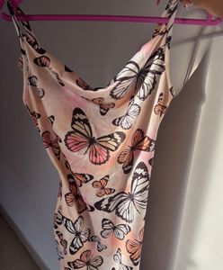Butterfly Print Mini Dress