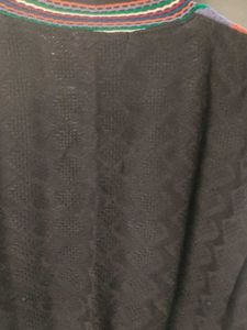 Colorful Zigzag Patterned Cardigan