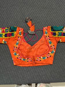 Beautiful orange &amp; Purple Lehenga Choli Set