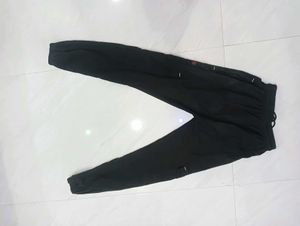 Black Cargo Joggers