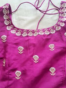 Diwali Discount Purple Embroidered Peplum Top