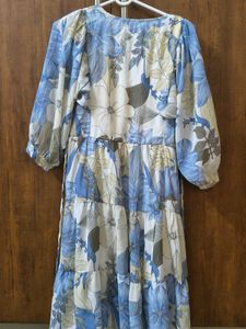 Flowy Floral Tiered Midi Dress