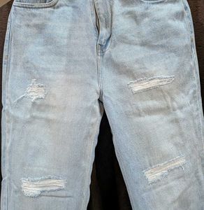 Distressed Light Wash Jeans
