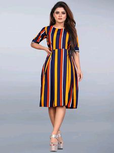 A Line Multicolour Dress