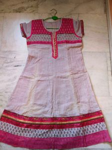 Beautiful Pink &amp; Grey Kurta