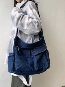 Denim Crossbody Shoulder Bag