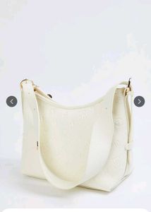 Elle Stylish Cream Hobo Bag