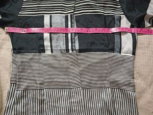 Sexy Black And White Striped Shirt