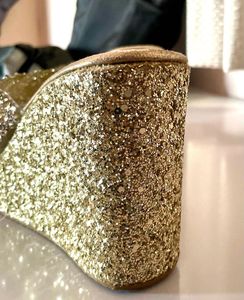 Golden Wedges Bridal For Women