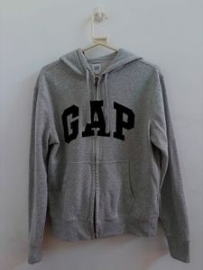 GAP Unisex Grey Zip-Up Hoodie