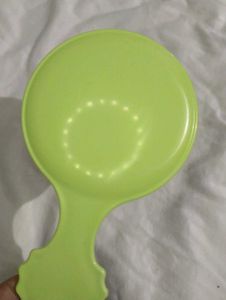 small Lime Green Handheld Mirror &amp; Comb Set