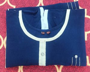 Elegant Navy Blue Kurta