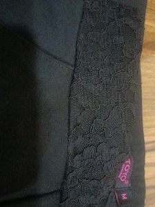 Classic Black Pants with Embellishment