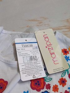 12-14 year Adorable Floral Embroidered Top