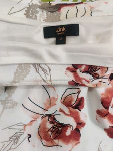 Floral Midi Skirt in Size M