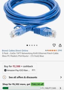 Ethernet Cable - New
