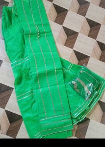 Vibrant Green Kurta Set with Dupatta
